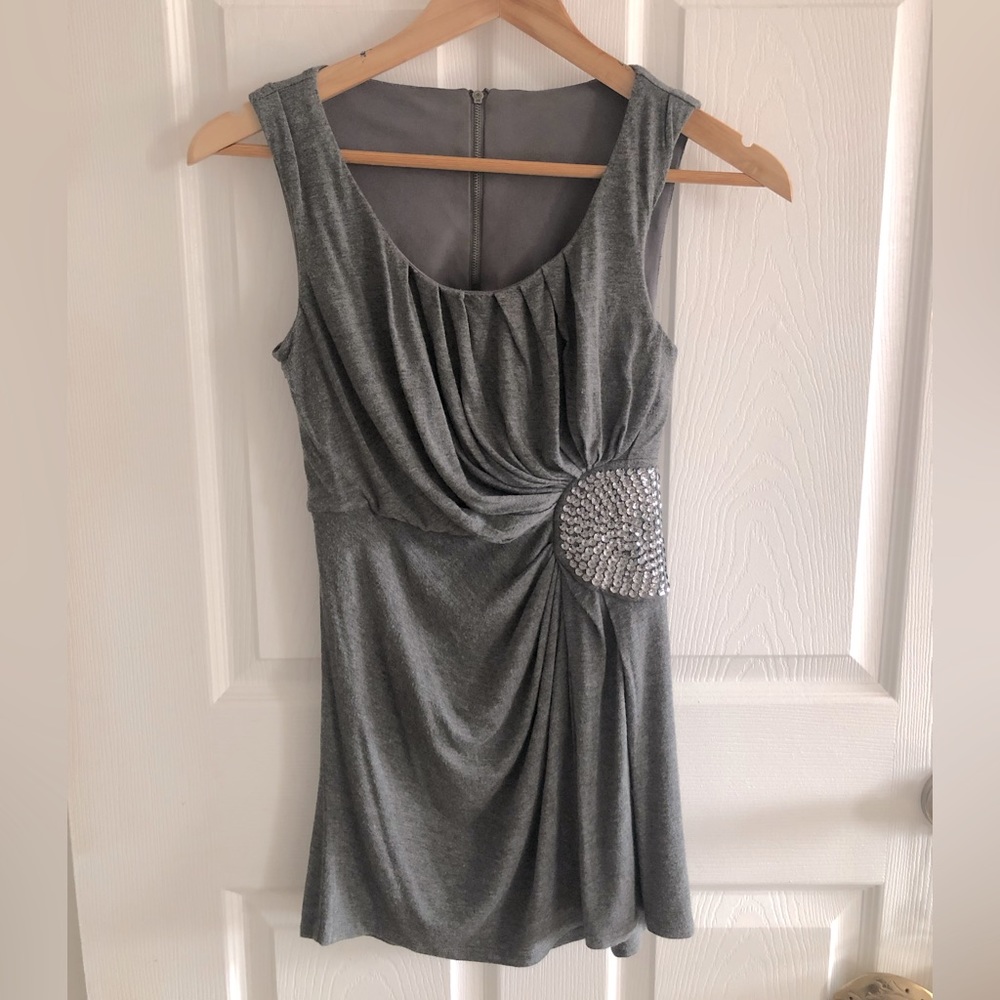 Women’s tank with sequinned detail